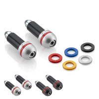 Koncovky řídítek RIZOMA - (měnitelné barvy) 13-18mm, (2ks)